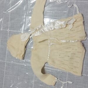 Vintage yellow knitted outfit